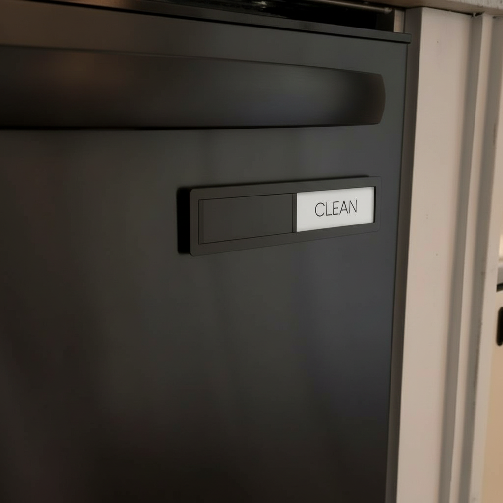 Premium Diskmaskinmagnet - Ren/Smutsig